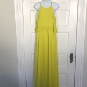 Yellow maxi dress